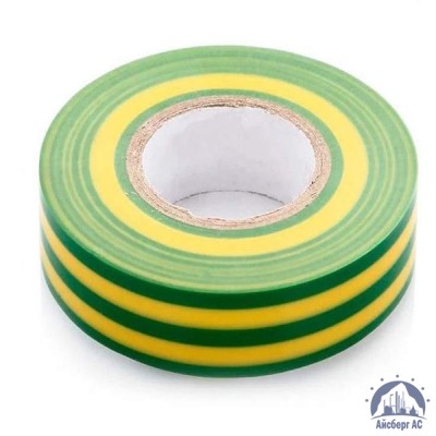 Лента изоляционная ПВХ (Авалон) 15 мм жёлто-зелёная купить в Вологде